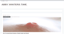 Desktop Screenshot of abbywinterstime.com